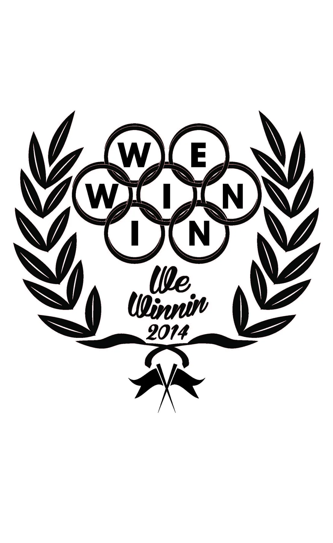 Early WEWINNIN Olympic symbol artwork
