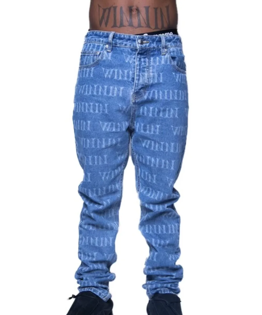 WINNIN laser printed denim garment